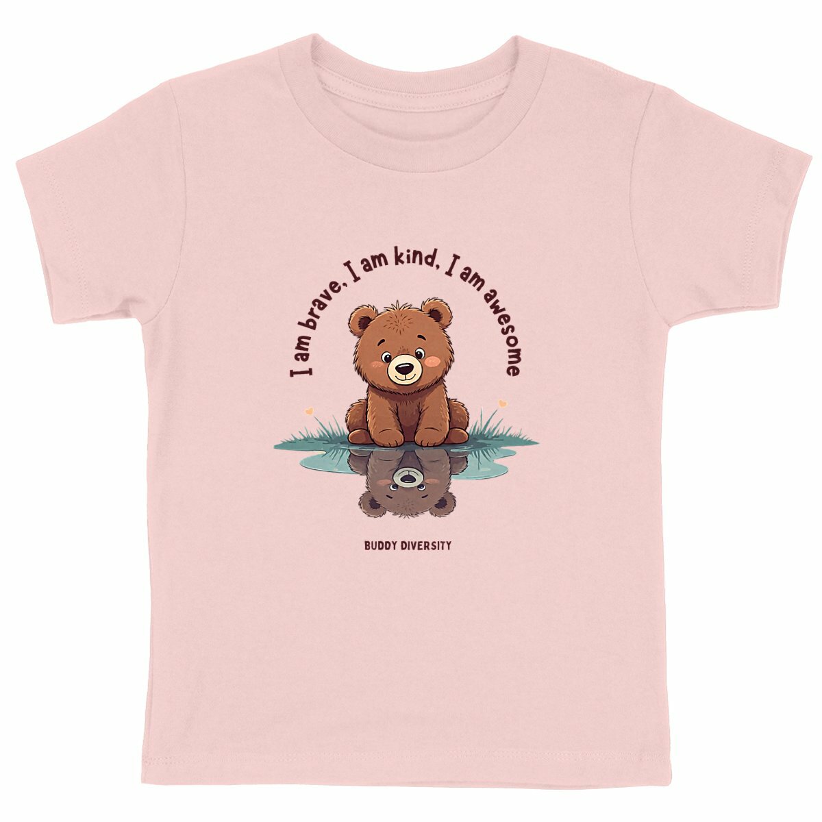 I am brave, I am kind, I am awesome | Organic Kids T-shirt