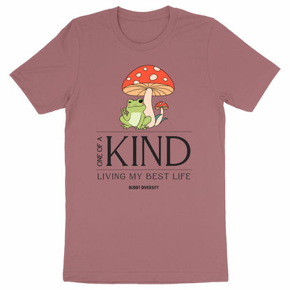 Inclusive Vibes Only | Dino with a prosthetic leg | Organic Adult Unisex T-Shirt