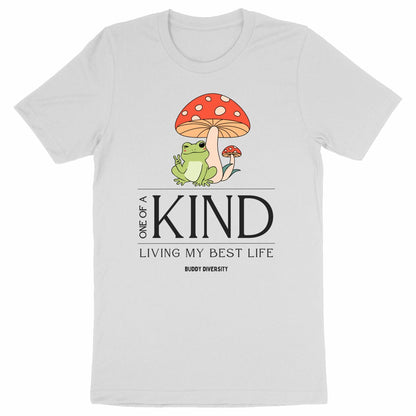 Inclusive Vibes Only | Dino with a prosthetic leg | Organic Adult Unisex T-Shirt