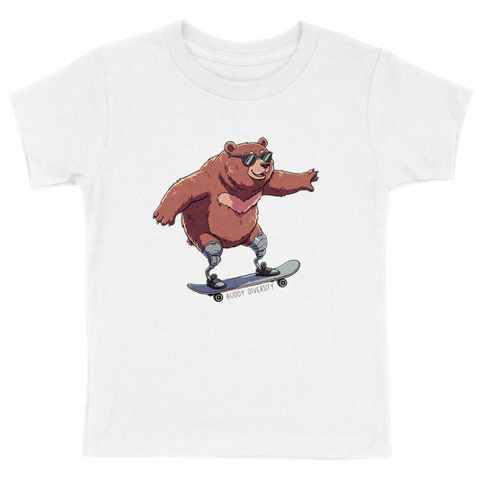 Life is good | Enjoy the ride | Organic Kids T-shirt - front_white