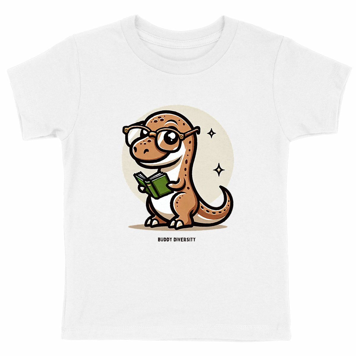 Dino with glasses | Organic Kids T-shirt