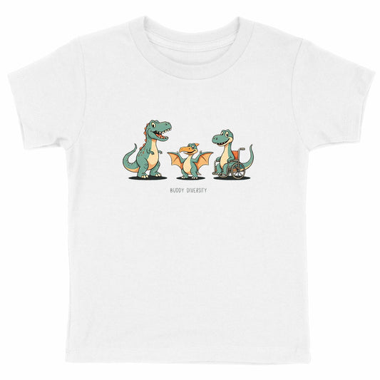 We should be friends | Organic Kids T-shirt - front_white