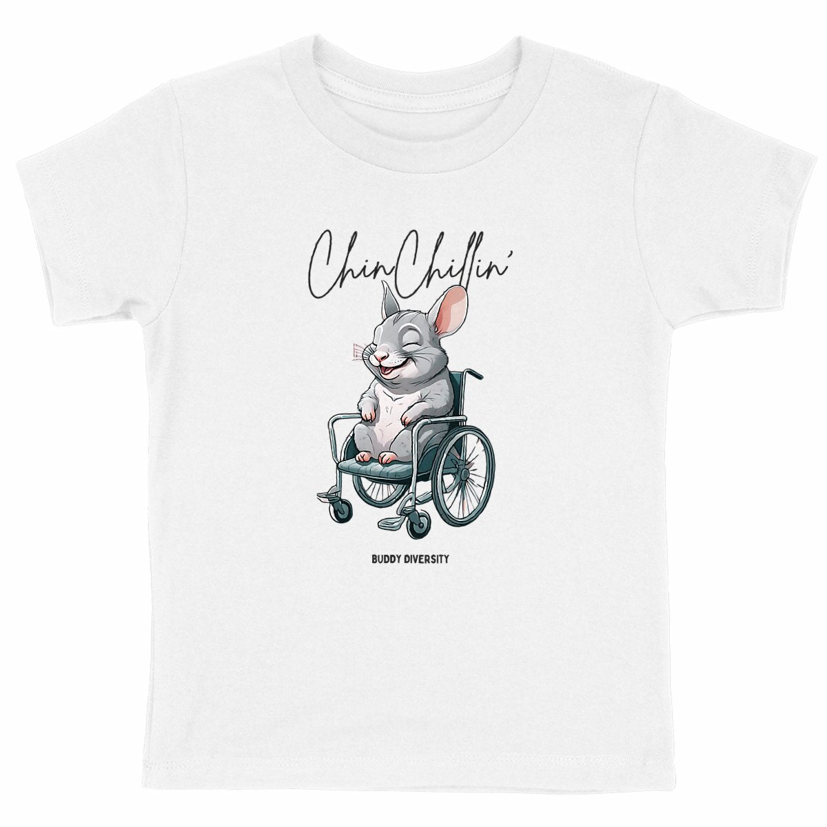 ChinChillin' | Chinchilla in a wheelchair | Organic Kids T-Shirt