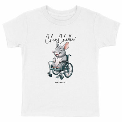 ChinChillin' | Chinchilla in a wheelchair | Organic Kids T-Shirt
