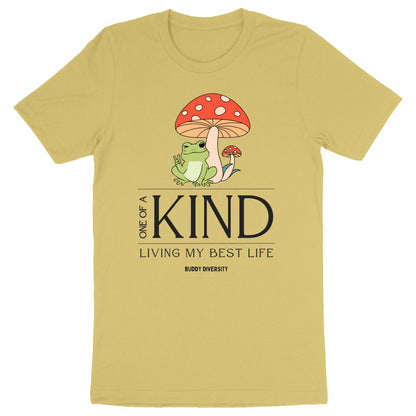 Inclusive Vibes Only | Dino with a prosthetic leg | Organic Adult Unisex T-Shirt